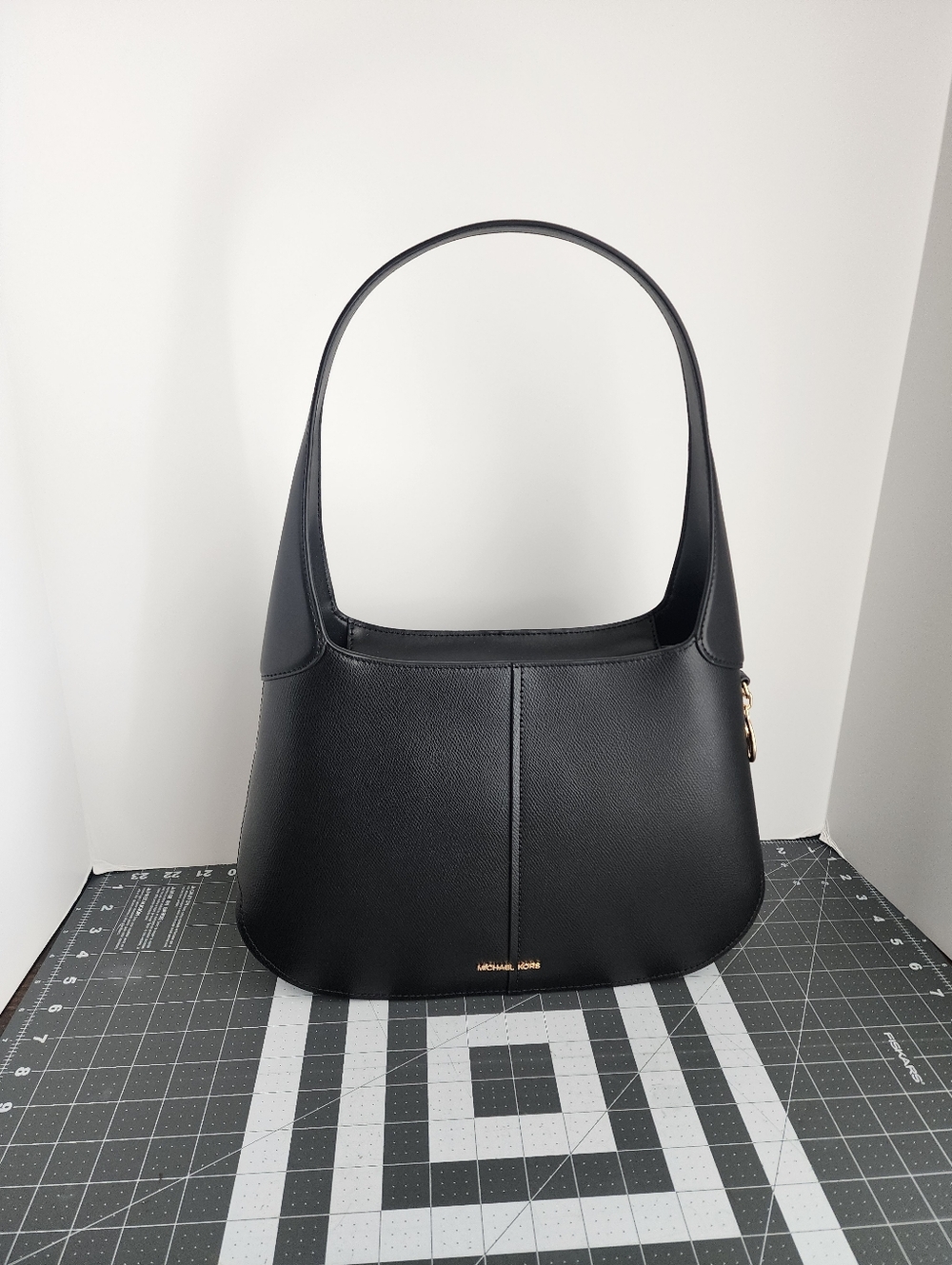 Michael Kors Alice Black Leather Zip Shoulder Bag New With Tags Structured Purse - Picture 6 of 11